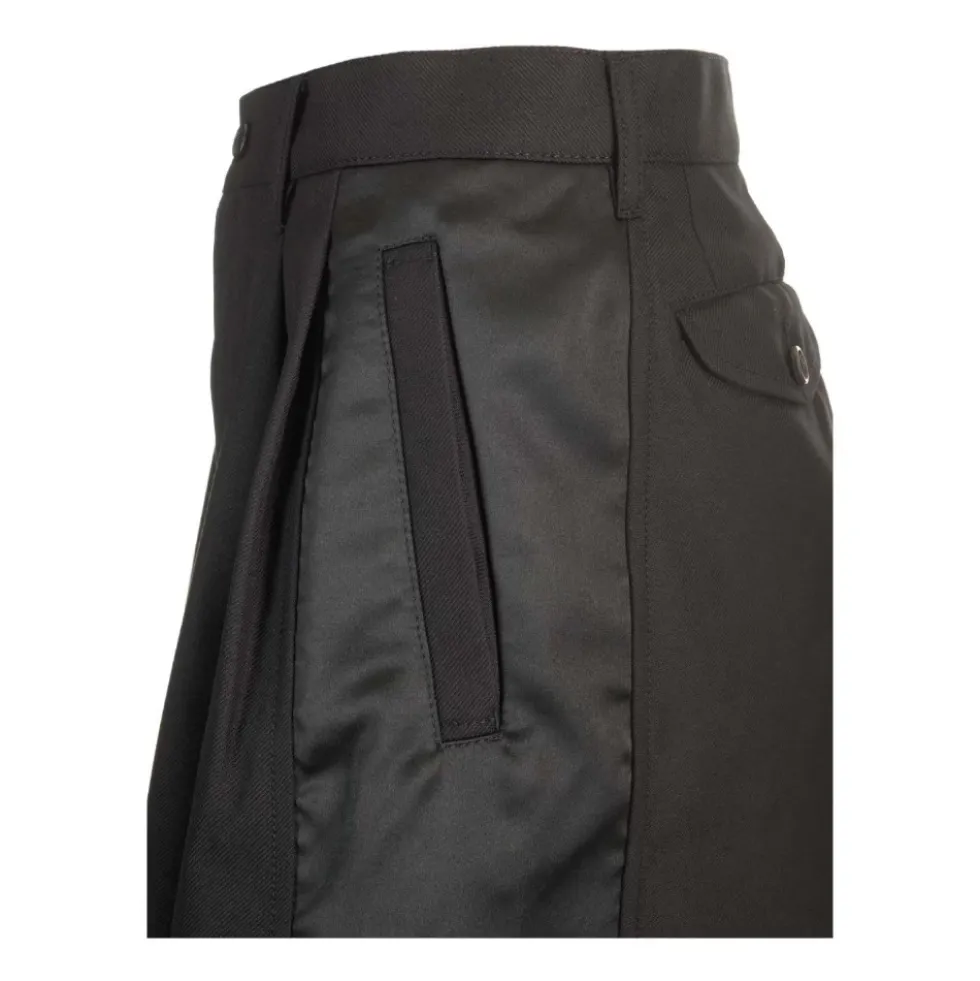 Wool Gabardine Shorts