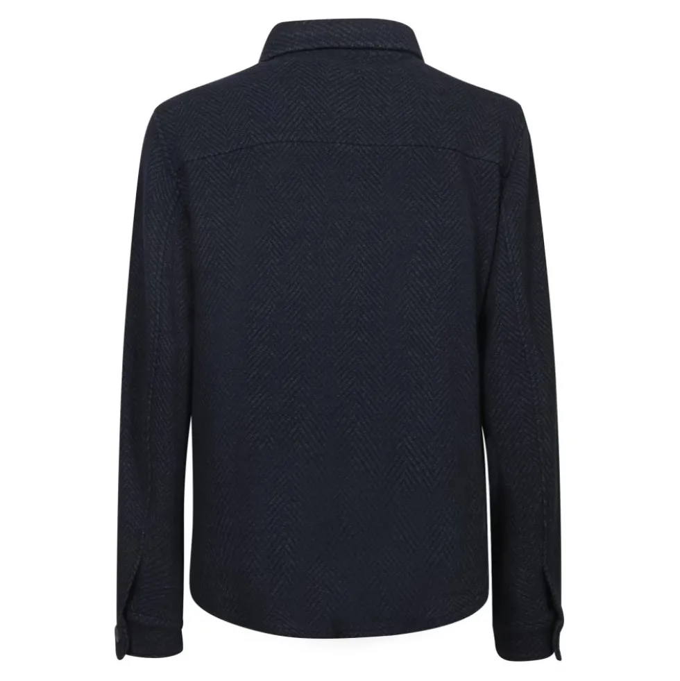 Wool Herringbone Overshirt