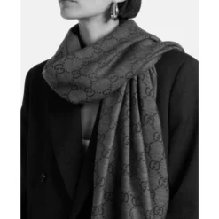 Wool Jacquard Scarf