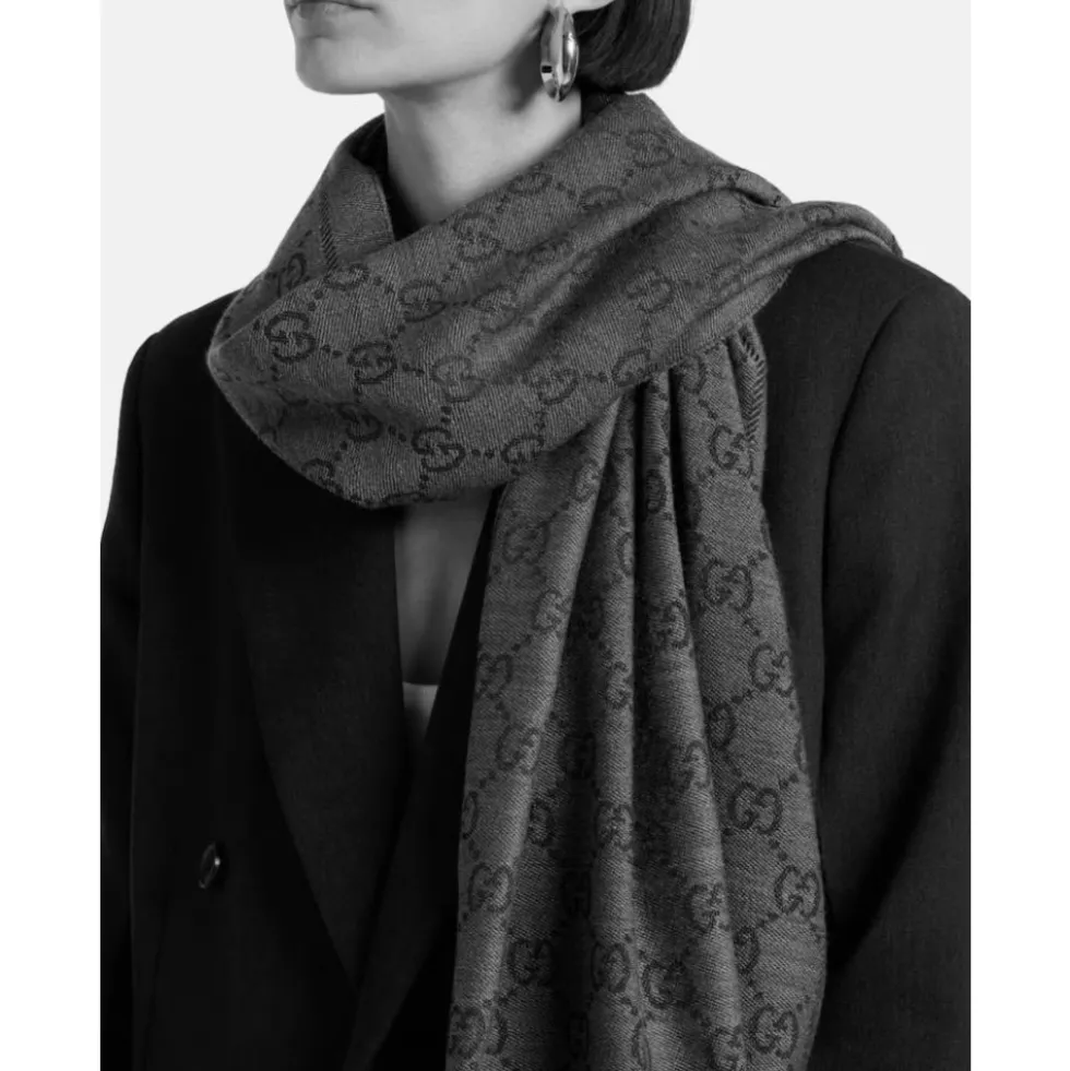 Wool Jacquard Scarf