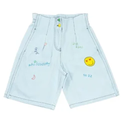 Xhuni Denim Shorts med håndbroderi